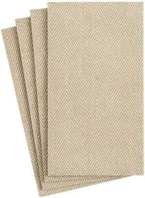 Caspari Paper Guest Towels Jute Linen, 12 Per Box,Tan,Guest Towel,9760GG Caspari Paper Guest Towels Jute Linen, 12 Per Box,Tan,Guest Towel,9760GG