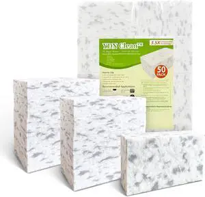 Multi-Purpose 3.5X High-Density Melamine Foam Cleaning Pads in Bulk 50 Multi-Purpose 3.5X High-Density Melamine Foam Cleaning Pads in Bulk 50
