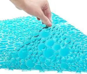 Pebble Bathtub Shower Mat Non Slip 34.2"x15.7", Transparent Green Pebble Bathtub Shower Mat Non Slip 34.2"x15.7", Transparent Green