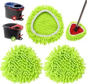 3 Pack Mop Head Replacement Compatible with Ocedar Easywring 1 Tank System 3 Pack Mop Head Replacement Compatible with Ocedar Easywring 1 Tank System