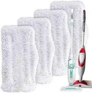 Turbo Microfiber 4-Pack Mop Pads for Shark Steam Mop SK Series & S Series - Shark Steam Replacement Pads Turbo Microfiber 4-Pack Mop Pads for Shark Steam Mop SK Series & S Series - Shark Steam Replacement Pads