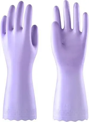 Mr.Panda Skin-Friendly Flocked Cotton Liner Cleaning Gloves Medium, Reusable Dishwashing Gloves for Washing Dishes, Kitchen, Shimmering Pink Mr.Panda Skin-Friendly Flocked Cotton Liner Cleaning Gloves Medium, Reusable Dishwashing Gloves for Washing Dishes, Kitchen, Shimmering Pink