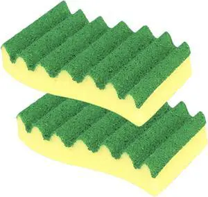LOLA Heavy Duty Scrub Sponges, 2 Pack, Made in USA, Superior Sponge Lasts up to 4X Longer, Reusable Long Lasting, Next Generation Cleaning LOLA Heavy Duty Scrub Sponges, 2 Pack, Made in USA, Superior Sponge Lasts up to 4X Longer, Reusable Long Lasting, Next Generation Cleaning