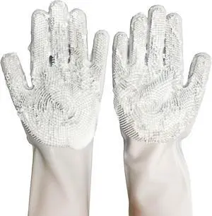 Silicone Magic Gloves: Ultimate Cleaning Gloves for Dishwashing, Kitchen, Pet, and Car - Heat & Cold Resistant, Non-Slip, Reusable - Eco-Friendly Scrubbing Gloves for Household Cleaning Food Grade Silicone Magic Gloves: Ultimate Cleaning Gloves for Dishwashing, Kitchen, Pet, and Car - Heat & Cold Resistant, Non-Slip, Reusable - Eco-Friendly Scrubbing Gloves for Household Cleaning Food Grade