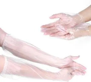 Long Disposable Plastic Gloves for Cleaning, Long Sleeve Cleaning Gloves Long Disposable Plastic Gloves for Cleaning, Long Sleeve Cleaning Gloves
