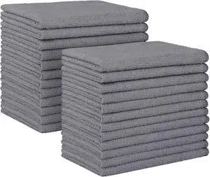 HOMEXCEL Microfiber Cleaning Cloth, 24 Pack Cleaning Rags for House 12"X11" HOMEXCEL Microfiber Cleaning Cloth, 24 Pack Cleaning Rags for House 12"X11"