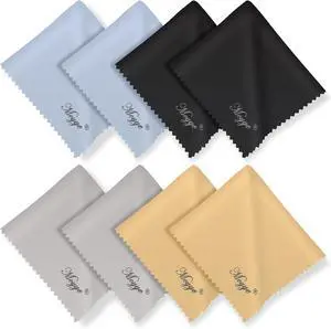 8 PCS Eyeglass Microfiber Cleaning Cloth for Glasses, 6 x7 in Cleaner 8 PCS Eyeglass Microfiber Cleaning Cloth for Glasses, 6 x7 in Cleaner