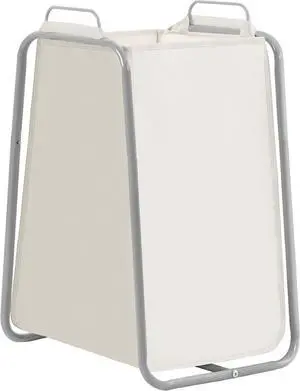 STORAGE MANIAC Metal Rack Laundry Hamper, 85L Large Laundry Basket with Convenient Handle, Freestanding Dirty Clothes Hamper for for Dorm, College, Small Space, Closet, Bedroom, Beige STORAGE MANIAC Metal Rack Laundry Hamper, 85L Large Laundry Basket with Convenient Handle, Freestanding Dirty Clothes Hamper for for Dorm, College, Small Space, Closet, Bedroom, Beige