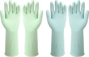 Dishwashing Rubber Gloves Reusable Kitchen Gloves 2Pairs Cleaning Gloves for Washing Dishes Long-lasting&Non-Slip Dishwashing Rubber Gloves Reusable Kitchen Gloves 2Pairs Cleaning Gloves for Washing Dishes Long-lasting&Non-Slip