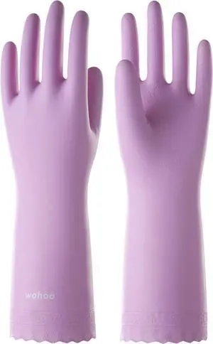 LANON wahoo Cleaning Gloves with Cotton Flocked Liner, Mauve Mist, Medium LANON wahoo Cleaning Gloves with Cotton Flocked Liner, Mauve Mist, Medium