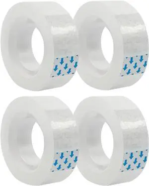 Ykimok 4 Rolls Transparent Clear Tape Refills for Dispenser, 0.7-Inch Wide, 27.3 Yards Long, Perfect for Gift Wrapping, Crafts, Home, School, Office. Ykimok 4 Rolls Transparent Clear Tape Refills for Dispenser, 0.7-Inch Wide, 27.3 Yards Long, Perfect for Gift Wrapping, Crafts, Home, School, Office.