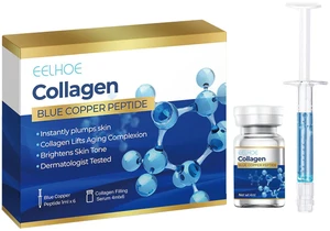 Blue Copper Peptide Serum Set - Collagen Hydrating & Firming Anti-Aging Facial Essence Blue Copper Peptide Serum Set - Collagen Hydrating & Firming Anti-Aging Facial Essence