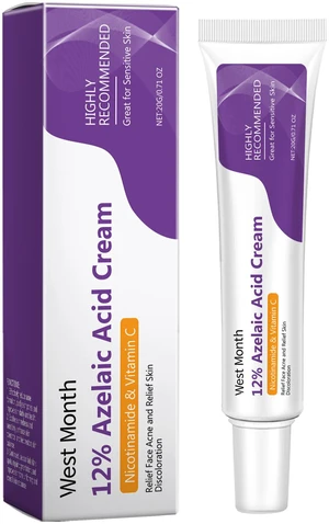 West Month Azelaic Acid Gentle Facial Repair Cream for Skin Cleansing and Care West Month Azelaic Acid Gentle Facial Repair Cream for Skin Cleansing and Care