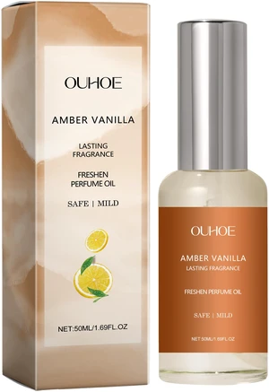 Amber Vanilla Perfumes Oil (Amber Flavor) Niche Sweet Portable Elegant Natural Fresh Charm Long Fragrance Amber Vanilla Perfumes Oil (Amber Flavor) Niche Sweet Portable Elegant Natural Fresh Charm Long Fragrance