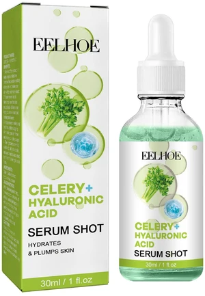 Brightens & Hydrates, Minimizes Pores, Smooths Fine Lines, Celery & Hyaluronic Acid Face Serum - Fades Pigmentation Brightens & Hydrates, Minimizes Pores, Smooths Fine Lines, Celery & Hyaluronic Acid Face Serum - Fades Pigmentation