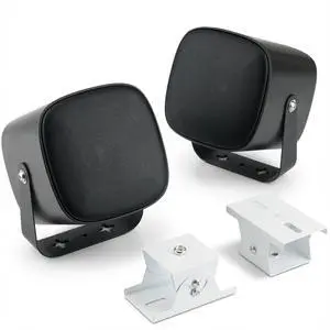 Outdoor Indoor Speakers, Wall Speaker for Patio Garage UTV Golf Cart | 6, Marine-Grade Waterproof, 4-inch Speaker Box, Wall-mountable, Includes Adjustable Bracket, Speaker Wires NOT Included Outdoor Indoor Speakers, Wall Speaker for Patio Garage UTV Golf Cart | 6, Marine-Grade Waterproof, 4-inch Speaker Box, Wall-mountable, Includes Adjustable Bracket, Speaker Wires NOT Included