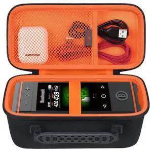 Carrying Case for Bushnell Golf Wingman HD GPS Speaker | Bushnell Golf Wingman HD GPS Speaker Hard Travel Protective Bag Storage Holder, Mesh Pocket Fits Charging Adapter, Orange Carrying Case for Bushnell Golf Wingman HD GPS Speaker | Bushnell Golf Wingman HD GPS Speaker Hard Travel Protective Bag Storage Holder, Mesh Pocket Fits Charging Adapter, Orange