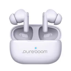 PureBoom Wireless Earbuds for Enhanced Sound, Touch Control Stereo Headphones in Ear Built-in Mic for iPhone/Android Phones/TV/Laptops, More Devices (Soft Lavender) PureBoom Wireless Earbuds for Enhanced Sound, Touch Control Stereo Headphones in Ear Built-in Mic for iPhone/Android Phones/TV/Laptops, More Devices (Soft Lavender)