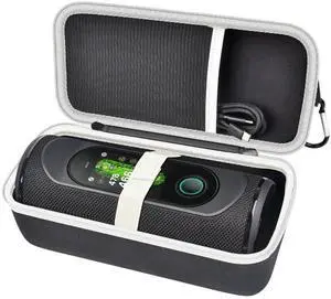 Hard Carrying Case Compatible with MiLESEEY GeneSonic Pro Golf Speaker, Golf GPS Speaker Travel Storage Bag for Detachable GPS Rangefinder, Mesh Pocket, Elastic Strap (Case Only) - Black Hard Carrying Case Compatible with MiLESEEY GeneSonic Pro Golf Speaker, Golf GPS Speaker Travel Storage Bag for Detachable GPS Rangefinder, Mesh Pocket, Elastic Strap (Case Only) - Black