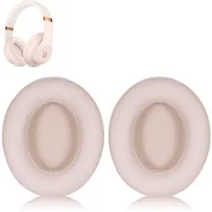 Replacement Earpads for Beats Studio 3,Premium Memory Foam Ear Cushions for Studio 2 3 Headphones Wired & Wireless,Studio 3 Ear Pads Pink,Noise Isolation Protein Leather,Easy Installation-Desert Sand Replacement Earpads for Beats Studio 3,Premium Memory Foam Ear Cushions for Studio 2 3 Headphones Wired & Wireless,Studio 3 Ear Pads Pink,Noise Isolation Protein Leather,Easy Installation-Desert Sand