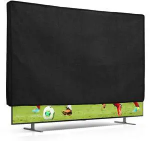 Dust Cover for 75" TV - Linen Display Protector - Protect Your Screen - Black Dust Cover for 75" TV - Linen Display Protector - Protect Your Screen - Black