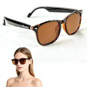 Bluetooth Audio Sunglasses for Women, Open-Ear Audio with Speakers | Bluetooth 5.3,Ultra-Clear Sound,Hands-Free Calls,UV400 Polarized Lenses,Stylish Sunglasses Bluetooth Audio Sunglasses for Women, Open-Ear Audio with Speakers | Bluetooth 5.3,Ultra-Clear Sound,Hands-Free Calls,UV400 Polarized Lenses,Stylish Sunglasses
