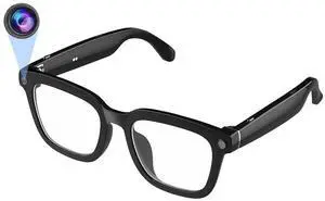 Al Smart Glasses,1080p HD Camera with Music & Call Features, Ai Bluetooth Glasses for Remote Video Recording, Voice Control,with 32GB Storage for Travel, Sports, Outdoor Use (Anti-Blue Light Lens) Al Smart Glasses,1080p HD Camera with Music & Call Features, Ai Bluetooth Glasses for Remote Video Recording, Voice Control,with 32GB Storage for Travel, Sports, Outdoor Use (Anti-Blue Light Lens)