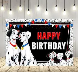 White 101 Dalmatians Dogs Backdrop for Birthday Party Supplies 101 Dogs Photo Backgrounds Dogs Theme Baby Shower Banner 59x38in White 101 Dalmatians Dogs Backdrop for Birthday Party Supplies 101 Dogs Photo Backgrounds Dogs Theme Baby Shower Banner 59x38in