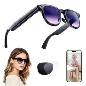 AI Smart Glasses with Camera, 4K HD Video and Recording | 4K HD Video & Photo Capture, Real-Time Translation, Open-Ear Audio, Object Recognition, Bluetooth AI Smart Glasses with Camera, 4K HD Video and Recording | 4K HD Video & Photo Capture, Real-Time Translation, Open-Ear Audio, Object Recognition, Bluetooth