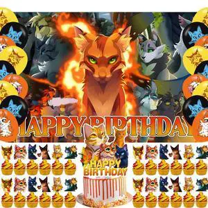 Warriors Cats Birthday Party Backdrop Photo Background Warriors Cats Birthday Party Decorations Banner Cartoon Cat Theme Photography Backdrop Warriors Cats Birthday Party Backdrop Photo Background Warriors Cats Birthday Party Decorations Banner Cartoon Cat Theme Photography Backdrop