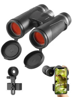 Dawn Series 10x42 Binoculars for Adults - Wide Field of View with Phone Adapter for Bird Watching, Hunting & Stargazing Dawn Series 10x42 Binoculars for Adults - Wide Field of View with Phone Adapter for Bird Watching, Hunting & Stargazing