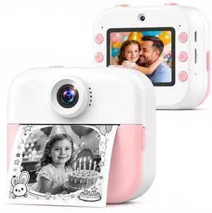 Kids Camera Instant Print Camera for Kids Ages 3-12, Christmas Birthday Gifts for Girls Boys, 1080P Dual Lens Selfie Digital Camera with 32GB Card, Portable Toy for 3 4 5 6 7 8 9 10 Year Old Kids Camera Instant Print Camera for Kids Ages 3-12, Christmas Birthday Gifts for Girls Boys, 1080P Dual Lens Selfie Digital Camera with 32GB Card, Portable Toy for 3 4 5 6 7 8 9 10 Year Old