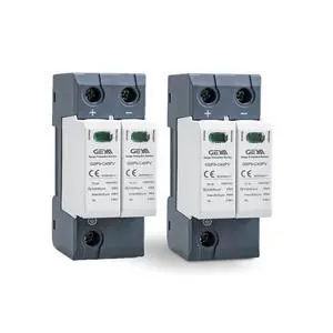 1PCS 2P 40KA Voltage Surge Protector DC 1000V Solar PV Lightning Arrester Device for Rv, Home Lightning Protection System 35mm DIN Rail Mount 1PCS 2P 40KA Voltage Surge Protector DC 1000V Solar PV Lightning Arrester Device for Rv, Home Lightning Protection System 35mm DIN Rail Mount