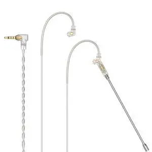 3.5mm 2-Pin 0.78mm IEM Cable with Microphone, Silver Plated OFC Wires Earphone Cable with Boom MIC for Wan'er S.G, ZS10 Pro, ZS10 Pro X, ZSN PRO, ZSX in-Ear Monitor, 4 Feet 3.5mm 2-Pin 0.78mm IEM Cable with Microphone, Silver Plated OFC Wires Earphone Cable with Boom MIC for Wan'er S.G, ZS10 Pro, ZS10 Pro X, ZSN PRO, ZSX in-Ear Monitor, 4 Feet