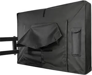48-50 inch Outdoor TV Cover, Roll up Front Flap with Non Scratch Soft Liner Protect LED Screen, Zipper Access Weatherproof TV Protector, Outside Waterproof Television Cover fit Wall Mount 48-50 inch Outdoor TV Cover, Roll up Front Flap with Non Scratch Soft Liner Protect LED Screen, Zipper Access Weatherproof TV Protector, Outside Waterproof Television Cover fit Wall Mount