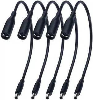 Power Adapter 5 Count 7.4mm Female to 4.5mm Male Tip Adapter Converter Cable for Dell Laptop Power Supply Power Adapter 5 Count 7.4mm Female to 4.5mm Male Tip Adapter Converter Cable for Dell Laptop Power Supply