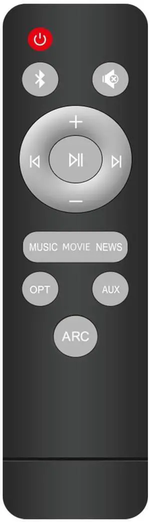 Remote Control for KY-8000 and KY-2023 TV Soundbar Remote Control for KY-8000 and KY-2023 TV Soundbar