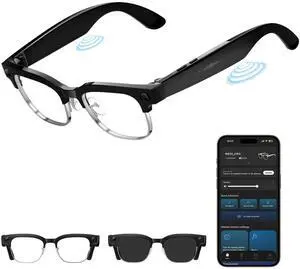 AI Smart Glasses with Camera, Anti-Shake Video & Photo Capture | Open-Ear Music & Calls, Touch Control, Voice Assistant, Real-Time Translation, Auto Photochromic UV400 PC Lenses AI Smart Glasses with Camera, Anti-Shake Video & Photo Capture | Open-Ear Music & Calls, Touch Control, Voice Assistant, Real-Time Translation, Auto Photochromic UV400 PC Lenses