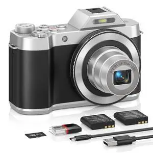 4K 64MP Digital Camera, 6X Optical Zoom Retro WiFi Autofocus | Long-lasting rechargeable battery | Lightweight for travel vlogging | Perfect for gifting 4K 64MP Digital Camera, 6X Optical Zoom Retro WiFi Autofocus | Long-lasting rechargeable battery | Lightweight for travel vlogging | Perfect for gifting