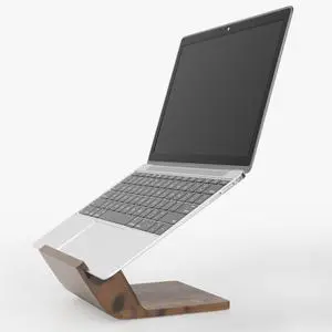 Wooden Laptop Stand, Ergonomic Computer Stand for Desk, Portable Laptop Riser, Notebook Stand Holder Compatible with MacBook Pro/Air, Dell, HP, Lenovo and All Laptops (10-17 inch), Walnut Wooden Laptop Stand, Ergonomic Computer Stand for Desk, Portable Laptop Riser, Notebook Stand Holder Compatible with MacBook Pro/Air, Dell, HP, Lenovo and All Laptops (10-17 inch), Walnut