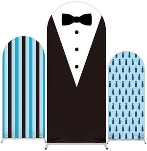 Set of 3 Necktie Boss Themed Arch Backdrop Cover, 4ft, 5ft, 6ft for Birthday Party Decoration, Spandex Fitted Arch Stand Covers for Shower, Wedding Banquets Party(Blue) Set of 3 Necktie Boss Themed Arch Backdrop Cover, 4ft, 5ft, 6ft for Birthday Party Decoration, Spandex Fitted Arch Stand Covers for Shower, Wedding Banquets Party(Blue)