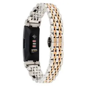 Metal Bands Compatible with Fitbit Inspire HR and Fitbit Inspire 2 for Women Men, Stainless Steel Jewelry Replacement Bracelet Bangle Wristbands Metal Bands Compatible with Fitbit Inspire HR and Fitbit Inspire 2 for Women Men, Stainless Steel Jewelry Replacement Bracelet Bangle Wristbands