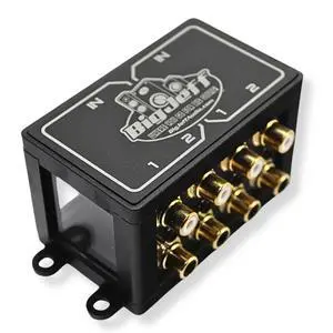 Big Jeff Audio 2-to-4 Pair Cockbox RCA Splitter Distribution Block Big Jeff Audio 2-to-4 Pair Cockbox RCA Splitter Distribution Block