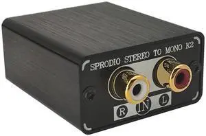 SPRODIO Single Stereo to Dual Mono Audio Converter Mono OutRCA L/R Audio Adapter Stereo to Mono summing K2 SPRODIO Single Stereo to Dual Mono Audio Converter Mono OutRCA L/R Audio Adapter Stereo to Mono summing K2