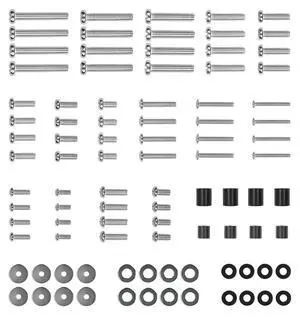 Universal TV Mounting Hardware Kit - VESA Wall Mount Screws, Washers & Spacers (M4, M5, M6, M8) for TVs and Monitors - Fits 19" to 85" Screens, Compatible with Major TV Brands Universal TV Mounting Hardware Kit - VESA Wall Mount Screws, Washers & Spacers (M4, M5, M6, M8) for TVs and Monitors - Fits 19" to 85" Screens, Compatible with Major TV Brands