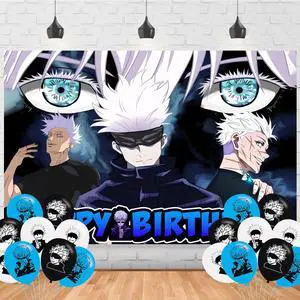 Satoru Anime Gojo Party Supplies5x3FT,Satoru Anime Gojo Backdrop,Satoru Anime Gojo Theme Happy Birthday Party Banner for Boys and Girls Cartoon Anime Party Decoration Satoru Anime Gojo Party Supplies5x3FT,Satoru Anime Gojo Backdrop,Satoru Anime Gojo Theme Happy Birthday Party Banner for Boys and Girls Cartoon Anime Party Decoration