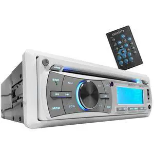 Gravity MGR-208BT 300W Single Din Marine Boat/Yatch Receiver/CD/SD/USB/Aux/AF/FM/MP3 Player - Work with Bluetooth Gravity MGR-208BT 300W Single Din Marine Boat/Yatch Receiver/CD/SD/USB/Aux/AF/FM/MP3 Player - Work with Bluetooth