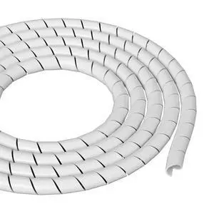 Spiral Wrap, 3/8 in Inside Dia., 1-1/2 in Max Bundle Dia., 8 ft, LDPE, White US/CTW2.5W - 1 Each Spiral Wrap, 3/8 in Inside Dia., 1-1/2 in Max Bundle Dia., 8 ft, LDPE, White US/CTW2.5W - 1 Each
