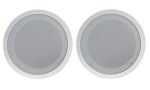 CC80T White 8" 70V Commercial Ceiling Speakers Pair 2-Way, Adjustable Taps 20W, 15W, 10W, 5W, 2.5W, Swivel Tweeter, 8-Ohm 50W Handling, for Restaurant/Bar/Cafe Use CC80T White 8" 70V Commercial Ceiling Speakers Pair 2-Way, Adjustable Taps 20W, 15W, 10W, 5W, 2.5W, Swivel Tweeter, 8-Ohm 50W Handling, for Restaurant/Bar/Cafe Use