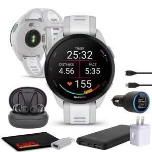 Forerunner 165 GPS Running Smartwatch (Gray) Bundle | For Running, Training & Health | Men & Women | Fitness Tracking | Includes Accessories Forerunner 165 GPS Running Smartwatch (Gray) Bundle | For Running, Training & Health | Men & Women | Fitness Tracking | Includes Accessories